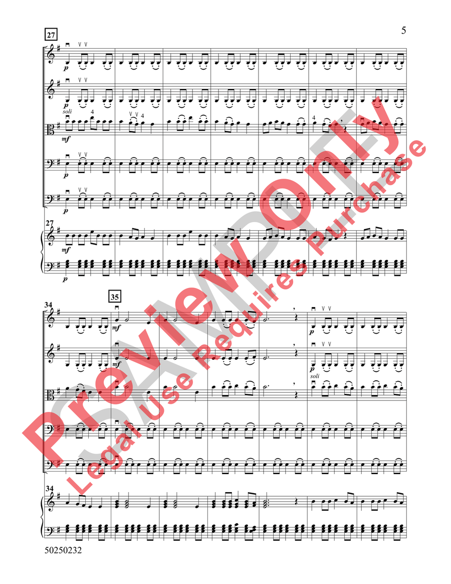 Holiday Bows: Christmas and Chanukah Songs Featuring Various Bowing Techniques String Orchestra - Sheet Music page 4