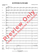 Jupiter Fanfare Concert Band scores gallery preview page 4