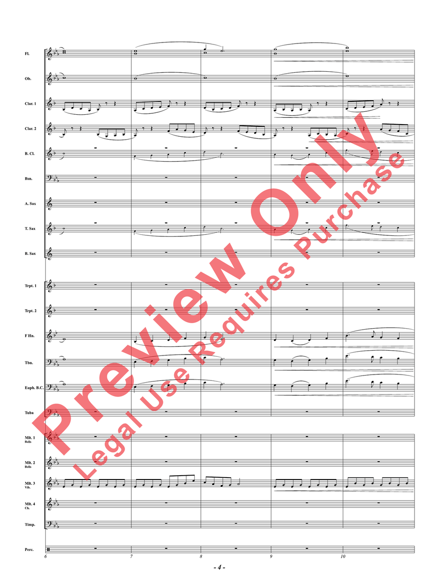 Song For The Manatees Concert Band - Sheet Music page 5