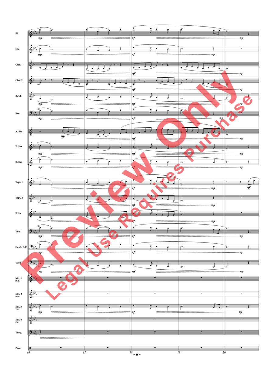Song For The Manatees Concert Band - Sheet Music page 7