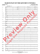 March Past Of The Kitchen Utensils Concert Band scores gallery preview page 4
