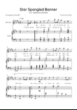 Star Spangled Banner - Nacional Anthem of the United States - Alto Sax & Piano in D With Lyrics