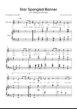 Star Spangled Banner - Nacional Anthem of the United States - Alto Sax & Piano in Eb With Lyrics