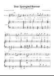 Star Spangled Banner - Nacional Anthem of the United States - Alto Sax & Piano in C With Lyrics