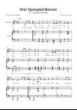 Star Spangled Banner - Nacional Anthem of the United States - Alto Sax & Piano in F With Lyrics
