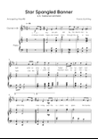 Star Spangled Banner - Nacional Anthem of the United States - Clarinet & Piano in C With Lyrics