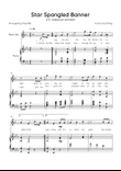 Star Spangled Banner - Nacional Anthem of the United States - Tenor Sax & Piano in Eb With Lyrics