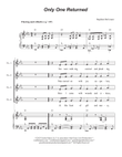 Only One Returned (Unison choir)