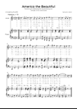 America the Beautiful - Tenor Sax & Piano in F Major With Lyric & Chords