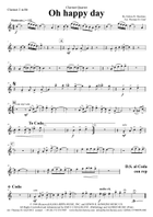 Oh Happy Day Clarinet Quartet scores gallery preview page 6