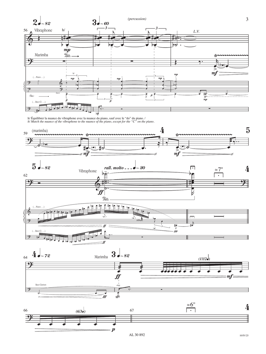 Par delà - Percussion Bass Clarinet - Digital Sheet Music page 3