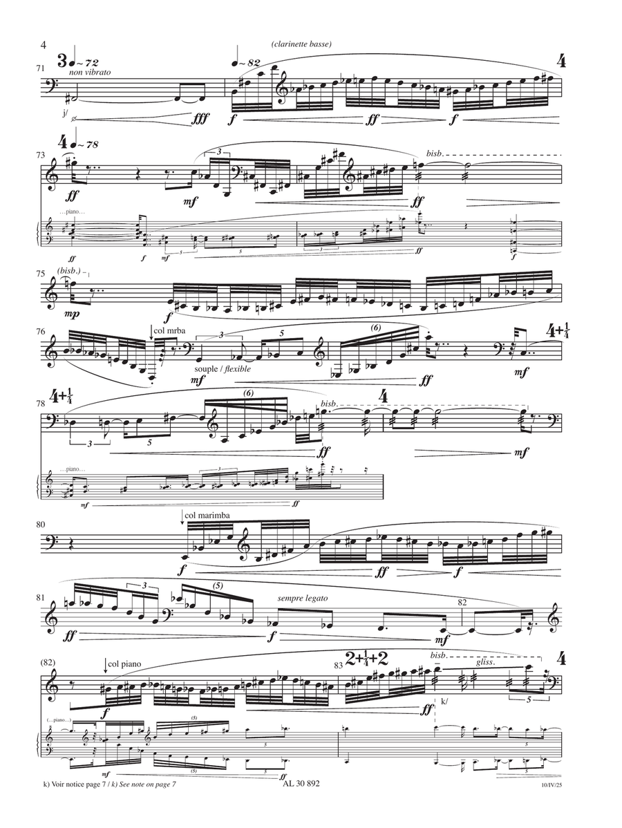 Par delà - Bass Clarinet Bass Clarinet - Digital Sheet Music page 4