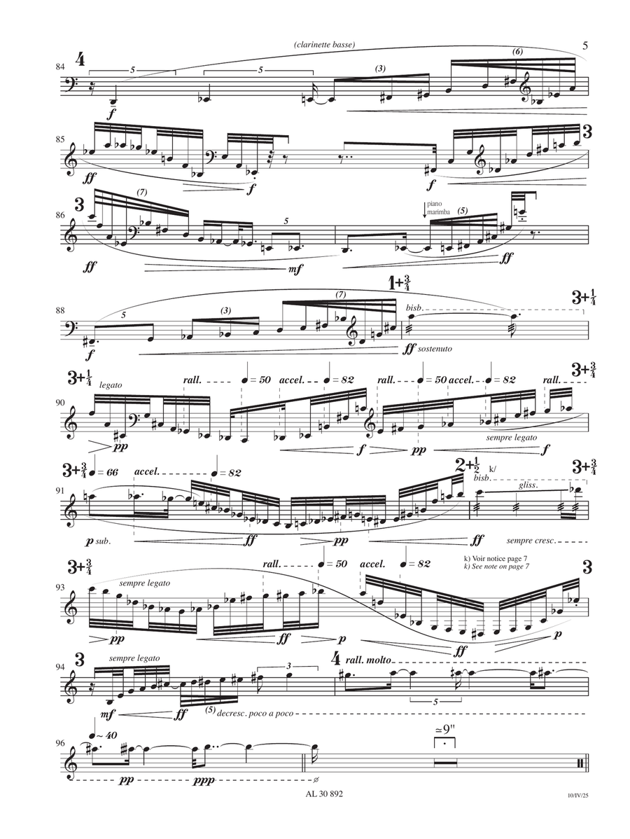Par delà - Bass Clarinet Bass Clarinet - Digital Sheet Music page 5