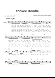 Yankee Doodle - Solo Bassoon in F Major With Chords & Lyric