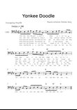 Yankee Doodle - Solo Bassoon in E Major With Chords & Lyric