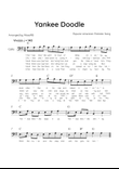 Yankee Doodle - Solo Bassoon in G Major With Chords & Lyric