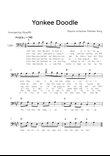 Yankee Doodle - Solo Cello in A Major With Chords & Lyric