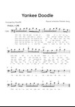 Yankee Doodle - Solo Cello in C Major With Chords & Lyric