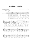 Yankee Doodle - Solo Clarinet in Bb Major With Chords & Lyric