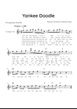 Yankee Doodle - Solo Tenor Sax in Eb Major With Chords & Lyric