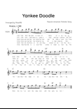Yankee Doodle - Solo Violin in G Major With Chords & Lyric