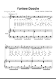 Yankee Doodle - Bassoon & Piano in C Major With Chords & Lyric