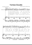 Yankee Doodle - Clarinet & Piano in G Major With Chords & Lyric