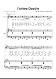 Yankee Doodle - Flute & Piano in D Major With Chords & Lyric