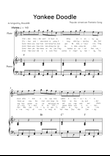 Yankee Doodle - Flute & Piano in F Major With Chords & Lyric