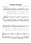 Yankee Doodle - Oboe & Piano in Bb Major With Chords & Lyric