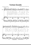 Yankee Doodle - Oboe & Piano in A Major With Chords & Lyric