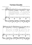 Yankee Doodle - Soprano Sax & Piano in D Major With Chords & Lyric