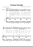 Yankee Doodle - Soprano Sax & Piano in Eb Major With Chords & Lyric