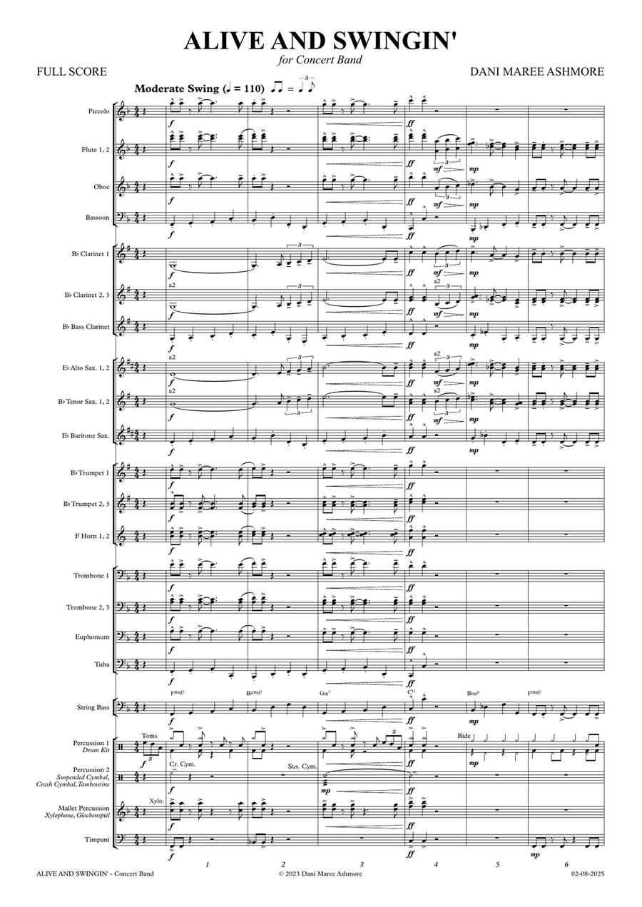 Alive and Swingin' Concert Band - Digital Sheet Music page 3