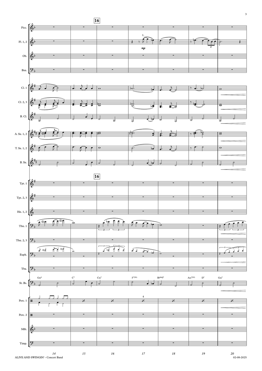 Alive and Swingin' Concert Band - Digital Sheet Music page 5