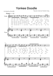 Yankee Doodle - Trombone & Piano in C Major With Chords & Lyric