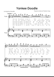 Yankee Doodle - Violin & Piano in Bb Major With Chords & Lyric
