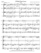 I Wish You Love String Quartet scores gallery preview page 3