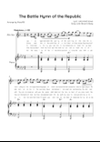 The Battle Hymn of the Republic - Alto Sax & Piano n Ab Major With Chords & Lyric