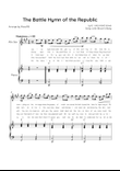 The Battle Hymn of the Republic - Alto Sax & Piano in C Major With Chords & Lyric