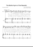 The Battle Hymn of the Republic - Alto Sax & Piano in F Major With Chords & Lyric