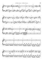 A Million Dreams Piano Solo scores gallery preview page 3