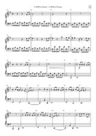 A Million Dreams Piano Solo scores gallery preview page 4