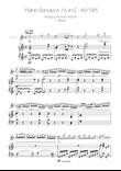 Sonata No. 16 in C Major KV 545 - Allegro - Alto Flute Solo w/ Piano