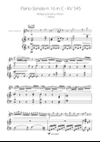 Sonata No. 16 in C Major KV 545 - Allegro - Alto Sax Solo w/ Piano