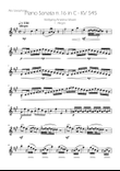 Sonata No. 16 in C Major KV 545 - Allegro - Alto Sax Solo