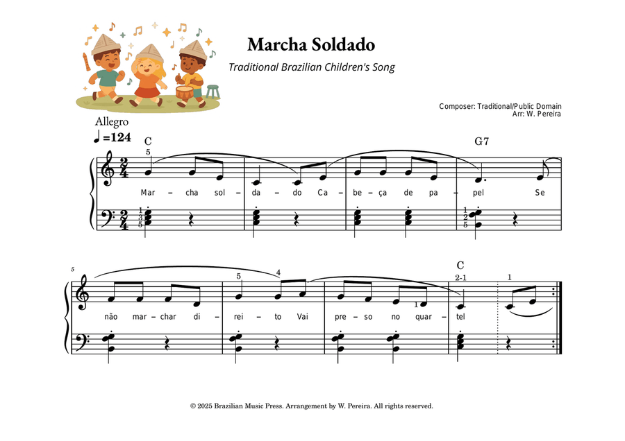 Brazilian Children's Songs - Ten Pieces for Piano Piano Method - Digital Sheet Music page 4