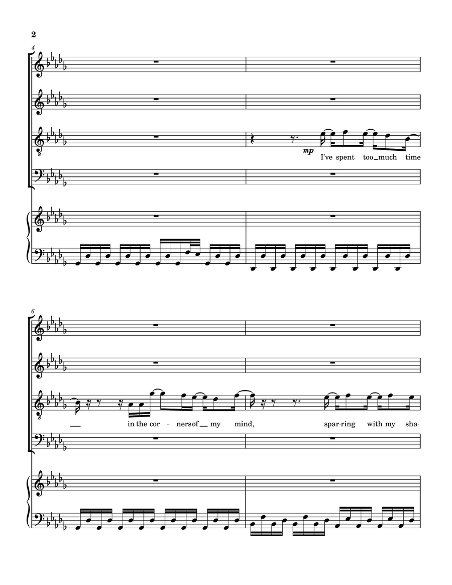 Wait by Matt Maher 4-Part - Digital Sheet Music page 3