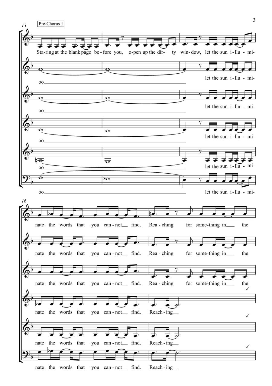 Unwritten Choir scores gallery preview page 3