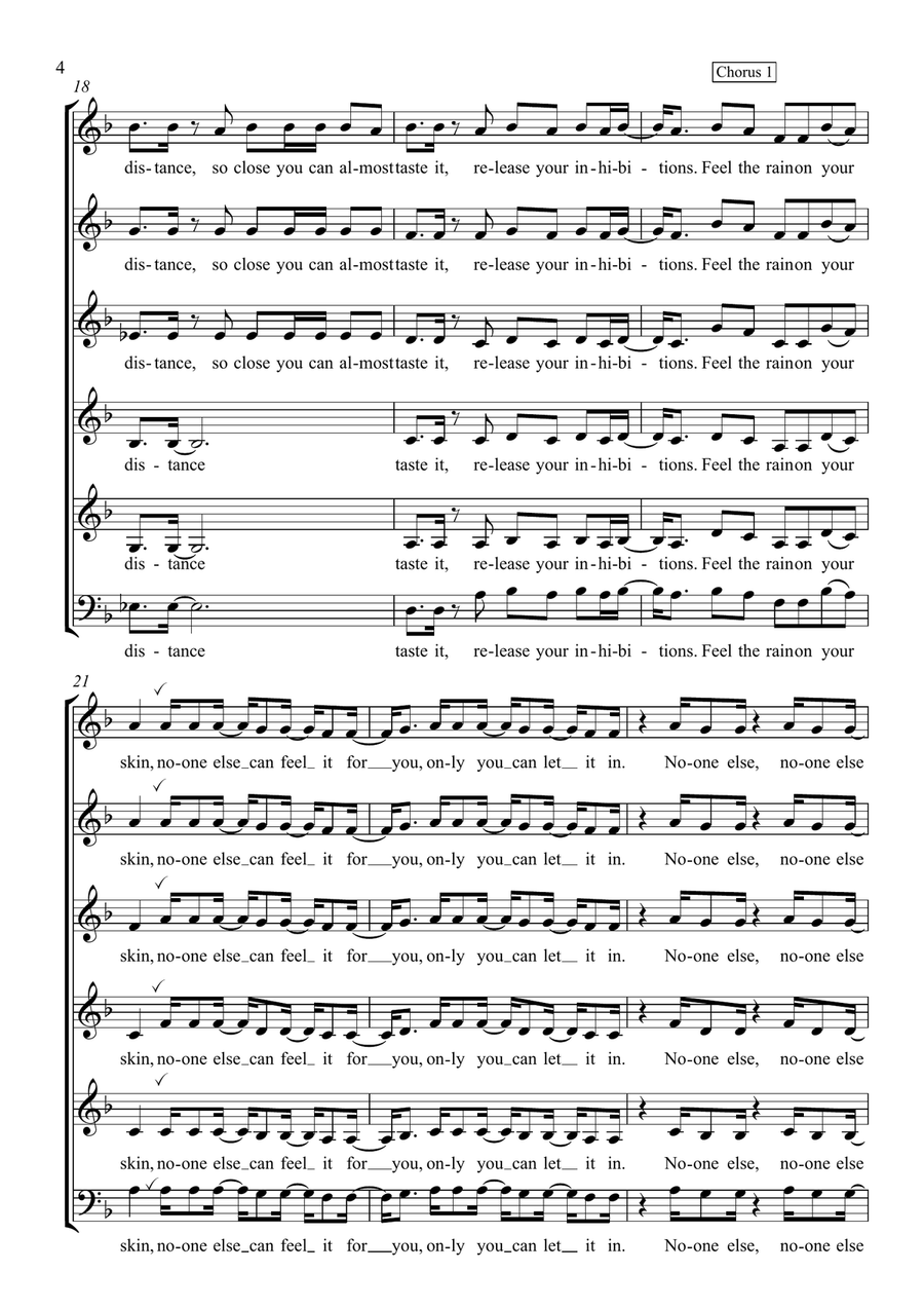 Unwritten Choir scores gallery preview page 4